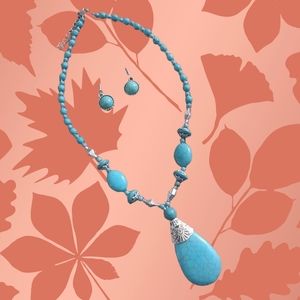 Boho Turquoise Necklace